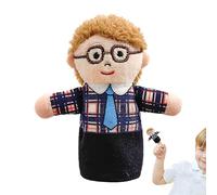 Plush Family Finger Puppet Set | Soft Fabric Storytelling Hand Dolls For Kids | 5-Piece Miniature Character Play Figures | Preschool Classroom Teaching Interaction Toys