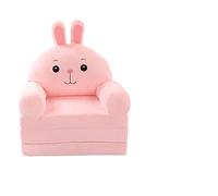 Plush Foldable Kids Sofa, Backrest Armchair 2 In 1 Foldable Children Sofa, Cute Cartoon Lazy Sofa Children Flip Open Sofa Bed For Living Room Bedroom (Pink)