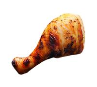 Plush Food Pillow, 3d Simulation Doll, 450g Fried Chicken Drumstick Design Soft Stuffed Cushion, for Sofa Bedroom Nursery Photo Prop Birthday New Year Home Room Shelf Holiday Kids Boys Girls Decor Use