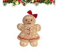 Plush Gingerbread Man, Soft Gingerbread Throw Pillow for Holiday Decor, Cute Christmas Ornament with Feel, Festive Accent Design, Sofa Display for Seasonal Home Decor