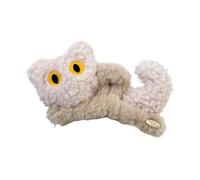 Plush Hair Clip - Cat Hairpin | Cute Cat Hair Clips For Little Girls And Women, 1-Pack Cartoon Furry Claw Clip Accessories, Non-Slip Soft Aesthetic, Cream And Pink