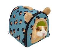 Plush Hamster Bed, Bunny Cave Bed, Non Slip Pet Cave, Cozy Animal, Small Pet Cave, Fleece Hamster Bed, Winter Pet Bed, Cute Pet House for Bunny, Hedgehogs, Sugar Glider, 26x26x26cm