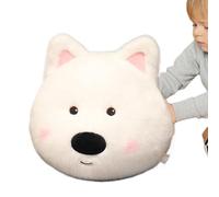 Plush Hand Warmer, Hand Warmers Rechargeable, Stuffed Animal Hand Warmer, Soft West Highland Dog Plush Toy, 13.78x13.78 Inches West Highland Dog Plush Pillow, Plush Hand Warmer Toy for Boys & Girls