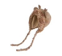 Plush Hat | Thermal Hat, Girl Hats -Travel Plush Antler Beanie with Ear FlapsBeanie Haat | For Kids 4-10 Cold Protection Fall Day Outdoor Travel School Christmas Party