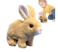 Plush Hopping Bunny, Toy de conejito saltando | Juguete de salto eléctrico de lujoso conejo pretendiente - Montreing Ears Bunny Interactive Electronic Pet para niños y adultos para el dormitorio, estu