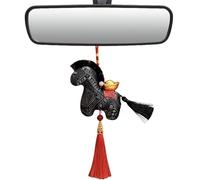 Plush Horse - 2026 Auspicious Collectible,Chinese Lunar Horse Plush Ornament | for School Travel Commuting Women Girls Students Shoulder Bag Backpack Toys