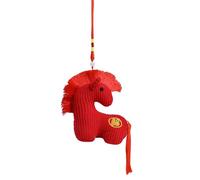 Plush Horse, Horse Toy Mascot Lunar New Year Ornament, 2026 Soft New Year Mascot Home Decor For Spring Festival Holiday Office Store Restaurant Tabletop Living Room