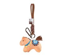 Plush Horse Pendant - 8.07x3.54 Inches Small Stuffed Keepsake, Festival Souvenir, Portable Cultural New Year Token | Cute Carrying Decoration Attachment For Celebration Kids Schoolbag Purse Han