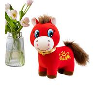 Plush Horse Toy - 9.8 Inch Stuffed Animal 2026, Soft Collectible Doll, Durable Decorative Companion, Cute Festive Keepsake | Chinese New Year Travel Nursery Car Seat Bedroom Living Room Playroom Home
