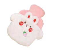 Plush Hot Water Bottle - 19cm PVC Warm Compress Bag, Cute Heating Waters