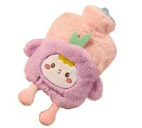 Plush Hot Water Bottle - 19cm PVC Warm Compress Bag, Cute Heating Waters