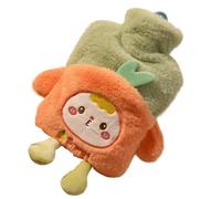 Plush Hot Water Bottle - 19cm PVC Warm Compress Bag, Cute Heating Waters Bags, Soft Cover Hot Water Bottles, Portable Heat Bag | Winter Warming Bottle For Feet Waist Hands Relief