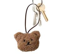 Plush Keychain - 5.5x2.9x0.9in Creative Cute Bear Name Tag Pendant, Tiny School Bag Accessory | Aanti Lost Backpack Decoration Keychain Ornament for Kids Boys Girls Parrty Giffts School Supplies