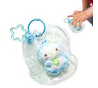 Plush Keychain, Silicone Bag Charm, Slow Rebound Sensory Toy with Cute Design, Compact Accessory with Portable Build, Fun Utility for Kids Teens Adults Men Women Students Classroom School Office