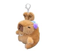 Plush Keychain - Soft Adorable Bag Charm | 5.9 Inches Movable Animal Keyring for Bag, Plush Capybara Pendant, Cute Charm Accessory with Charming Design, Keyring Collectible for Decorating & Collecting