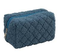 Plush Makeup Bag Simple and Cute Large Capacity Pencil Case Student Stationery Box(B)