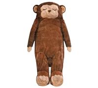 Plush Monkey Sleeping Bag - Cold Weather Adult Bed Sleeping Gear for Travel, Outdoor Camping, Indoor Relaxation, Backpacking, Hiking, Reading, and TV, Men and Women, 11.81x7.87x1.96 Inches