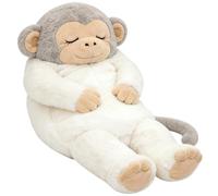 Plush Monkey Sleeping Bag, Cute Sleeping Bag, 75 Inches Camping Bag with Warm Filling, Soft Fabric Cold Weather Gear, Outdoor Blanket with Comfort Lining, Adult Travel for Hiking Backpacking Indoor