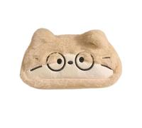 Plush Pencil Case, Cute Cat Organizer, Large Capacity with Zipper Closure, Soft Fabric with Sturdy Stitching, Stationery Supply, Multi Use Holder for School Home Travel Drawing Writing Makeup Use