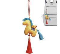 Plush Pendant | 2026 Auspicious Collectible | Chinese Lunar Horse Plush Ornament | for School Travel Commuting Women Girls Students Shoulder Bag Backpack Toys