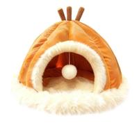 Plush Pet House, Warm Winter Bed, Removable Washable Nesting, for Indoor Sleeping, Dog Shelter, Thermal Comfort, Animal Rest, Sleeping Mat