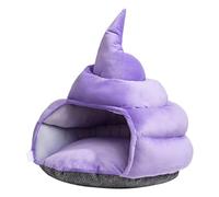 Plush Pet Supplies | Small Dog Bed | Portable Sleeping Cat House | Cozy Cat Cave | Poop Shape Comfy Pet Bed | Durable and Washable Pet Cave Design for Cats and Small Dogs Relaxation
