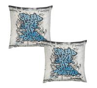 Plush Pillow CaseFunda Cojín Peluche Spread Love Speak Up Stand Together Font - Antiarrugas, Suave Con Cierre Invisible - Fundas Cojines Sofá , Cojines Cama , Fundas Cojines 24 "x24 " , Coj