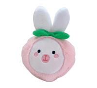 Plush Purse Cute Rabbit Portable Kids Change Purse for Cosmetics Lipstick Data Line Bluetooth Earphone Storage
