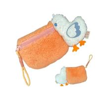 Plush Purse for Kids, Cute Animal Purse Wallet, Cartoon Pelican Funny Wallet, Card Purse Plush Bag with Zipper Pocket, Storage Coin Bag for Women and Girls, Cartoon Plush Purse Bag