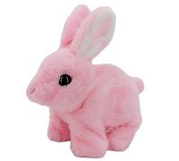 Plush Realistic Interactive Bunny 16x9x16cm 150g 2026 Modelo - Walking Twitching Ear Shaking Robot Rabbit Toy para niños, regalo de cumpleaños de Pascua