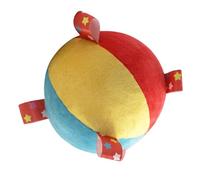 Plush Sensory Ball Toy, Soft Play Ball, Colorful 5 Inch Bell Sphere with Sound, Lightweight Tactile Development Toy, Safe Nursery Activity Companion Details, Six Months Birthday Usage