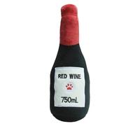 Plush Squeaky Dog Toy - Simulated Beer Shape, Bite-Resistant Interactive Chew Toy | Sound-Emitting Plush, Fun Pet Accessory For Puppy Teething, Behavioral Training, Playtime, Dogs, And Indoor/Outdoor