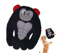 Plush Squeaky Dog Toy, Stuffed Gorilla Dog Toy, Chattering Gorilla Chew Toy, Dog Comfort Toy, Interactive Dog Toy, Durable Dog Chew Toy, Small Medium Large Dog Toy, Behavioral Training Dog Toy