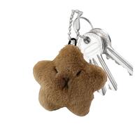 Plush Star Capybara Keychain - Animal Ornament, Squeaky Soft Touch Charm, Portable Long Lasting Accessories | Easy To Carry Playful Cute Accessory For Keys Bags Backpacks School Travel Fun