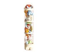 Plush Storage Tube, Vertical Toy Organizer, 28x162cm/11.02x63.78 Inches 4-Layer Holder, Transparent Space-Saving Design, for Playroom Nursery Bedroom Keeping Stuffed Animals Neatly