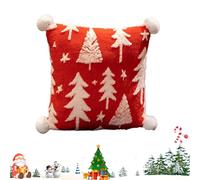 Plush Stuffed, 15.75 Inches Christmas Decor, Tree Decorative Cushion for Holiday Season, Soft Boho Accent with Cozy Festive Design, Throw Pillow for Bedroom Living Room Sofa Bed Home