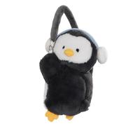 Plush Tissue Box - Stuffed Penguins Holder, Cute Napkin Dispenser, Soft Paper Organizer Accessory | Vehicle Interior Decoration Container, Hanging Facial Wipe Storage for Cars Trucks SUVs Van