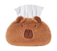 Plush Tissue Holder - Cute Tissue Box Cover, Creative Plush Tissue Storage | Funny Capybara Tissue Box Cover, Funny Animal Shaped Tissue Case, Soft Tissue Box Decoration, Car Tissue Holder, Novelty Ti