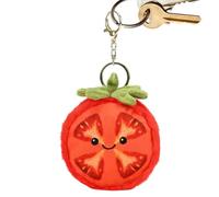 Plush Tomato Keychain - Plush Backpack Pendant | Decorative Purse Charm | Cute Backpack Ornament With Kids Teens Adults Students Teachers Office Travelers Travel Suitcases Wallets Food Enthusiasts