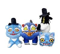 Plush Toy,Cute Tiger Plushie Collectible Stuffed Animal For Boys Girls Adults KPOP Fans Halloween Birthday Gift and Desktop Decor for Kids & Fans Collectors (4PCS)
