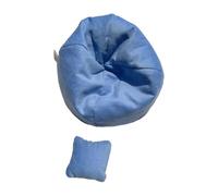 Plush Toy Sleep Bed Lazy Sofa Soft Fabric Miniature Bed For Display Decoration Desktop Or Car Interior Styling Soft Fabric Doll Sleep Couch