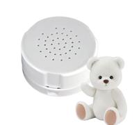 Plush Toy Sound Recorder, Voice Message Button, 60 Second Reusable Recording, Custom Playback Feature, for Stuffed Animals Present Students, 1.77x0.98 Inches, White, 1 Piece