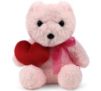 Plush toy wp merchandise bear ellie with a heart 21cm