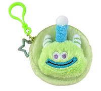 Plush Wallet, Animal Keychain, Zipper Closure Portable Size Durable Stitching Child Friendly Gift Ready Multi Use Backpack Charm, Doll Pendant for Backpack Ornaments