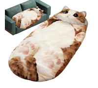 Plush Winter Sleeping Bag, Extra Large Blanket For Adults and Kids, Soft Washable Fleece with Warm Insulation Nap Travel Comfort, Bedroom Camping Picnic Backpacking 68x31inch