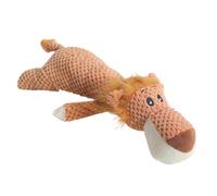 plushDog Toy- Aggressive Chewer Safe Squeaker, Animal Shaped plushDoll, Teething Puppy Chew Toy, Crinkle Sound InteractiveToy, Long Lasting plushDog Accessory | For Indoor Play Small Medium Large