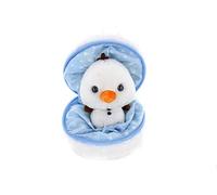 Plushland Juguete suave de bola de nieve con cremallera, muñeco de nieve, bonito surtido de juguetes de peluche de Pascua, maravilloso juguete de peluche para familiares y amigos