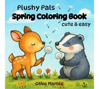 Plushy Pals Cute And Easy Spring Coloring Book