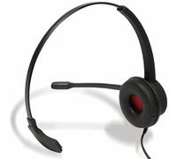 plusonic 187938 6337-10.1P - Auriculares de Diadema con micrófono (USB, Mono, con Cable), Color Negro