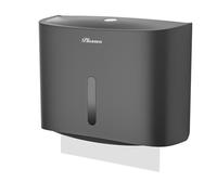 PLUSSEN Dispensador de Papel Toallas,dispensador de Toallas de baño de Pared,Servilletas dobladas en Z y dispensadores de Toallas de Papel,Puede Contener hasta 200 Hojas (Gris-6015)